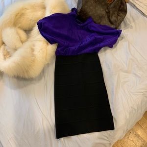 BCBGMaxAzria bandage bodycon silk dress